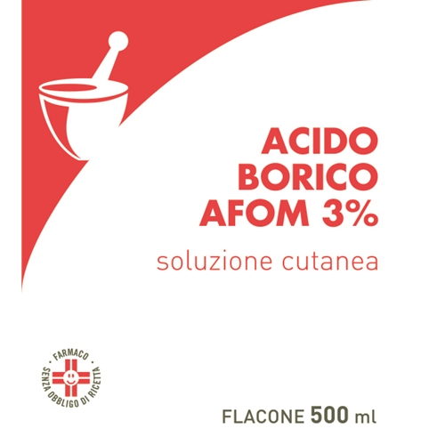 ACIDO BORICO AFOM*3% 500ML - doctorpill.it