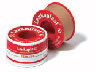 CEROTTO CHIRURGICO PER FISSAGGIO MEDICAZIONI IN ROCCHETTO LEUKOPLAST SUPPORTO VISCOSA COLOR PELLE MASSA ADESIVA CAUCCIU' OSSIDO DI ZINCO 2,5X500CM - doctorpill.it