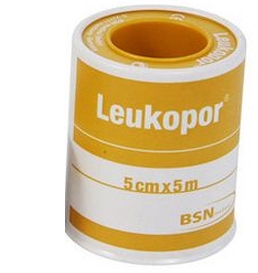 CEROTTO IN ROCCHETTO LEUKOPOR IPOALLERGENICO TESSUTO NON TESSUTO BIANCO 5X500 CM - doctorpill.it