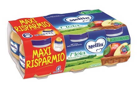 MELLIN OMOGENEIZZATO MELA 100 G 6 PEZZI - doctorpill.it