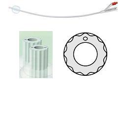 CATETERE VESCICALE IN SILICONE PROFILCATH PLUS SCANALATO 2 VIE CH22 LUNGHEZZA 31 CM PUNTA CILINDRICA 2 FORI CONTRAPPOSTI PALLONCINO 5 ML 1 PEZZO - doctorpill.it