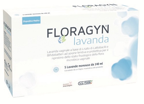 LAVANDA VAGINALE A BASE DI LATTOBACILLI LISATI FLORAGYN LAVANDA 140ML 5FLACONI - doctorpill.it