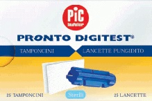 LANCETTE PUNGIDITO PIC DIGITEST GAUGE 28 25 PEZZI + 25 TAMPONCINI ASSORBENTI - doctorpill.it