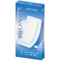 GARZA COMPRESSA PRONTEX SOFT PAD AUTOADESIVA 10X20CM 2 PEZZI - doctorpill.it