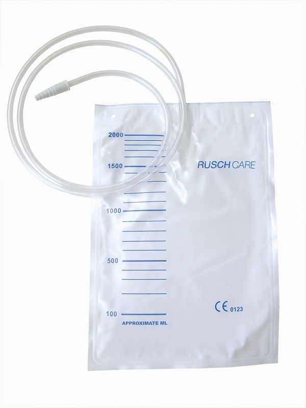 SACCA DI RACCOLTA URINA DA LETTO MONOUSO NON STERILE CAPACITA' 2000 ML CON TUBO DI RACCORDO LUNGHEZZA 90 CM DIAMETRO 5X7 MM VALVOLA DI NON RITORNO 1 GANCIO 30 PEZZI - doctorpill.it