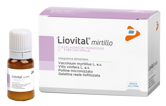 LIOVITAL MIRTILLO 8 FLACONCINI 10 ML - doctorpill.it