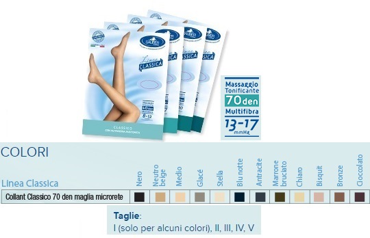 SAUBER COLLANT 70 DENARI MAGLIA MICRORETE NEUTRO BEIGE 5 LINEA CLASSICA - doctorpill.it