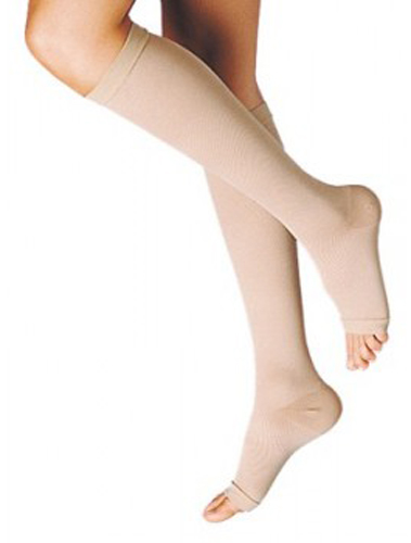 GAMBALETTO TERAPEUTICO DUALSAN A COMPRESSIONE DECRESCENTE KKL2 PUNTA APERTA BEIGE UNISEX 2 1 PAIO - doctorpill.it