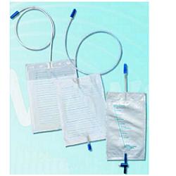 SACCA DI DRENAGGIO DA LETTO PER INCONTINENZA CON VALVOLA DI NON RITORNO E RUBINETTO DI SCARICO 2 LT TUBO 130 CM 10 PEZZI - doctorpill.it