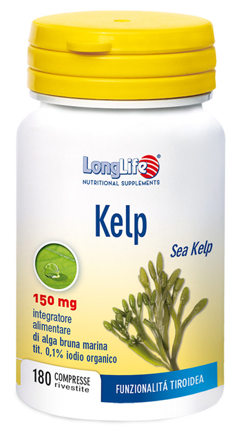 LONGLIFE KELP ALGA BRUNA 180 COMPRESSE - doctorpill.it