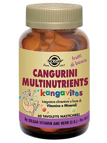 CANGURINI MULTINUTRIENTS FRUTTI TROPICALI 60 COMPRESSE - doctorpill.it