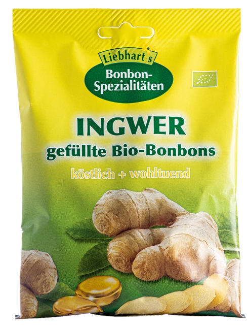 BONBONS ZENZERO BIO 100 G 18 CARAMELLE RIPIENE - doctorpill.it