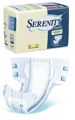 PANNOLONE PER INCONTINENZA SERENITY CLASSIC EXTRA TAGLIA SMALL 30 PEZZI - doctorpill.it