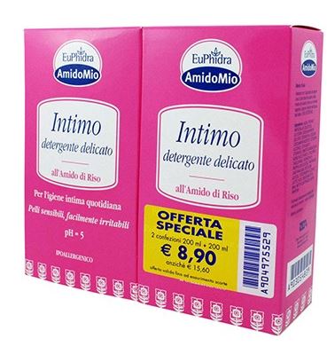 EUPHIDRA ABBINATA INTIMO DETERGENTE DELICATO 200 ML + 200 ML - doctorpill.it