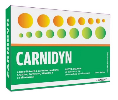 CARNIDYN 20 BUSTINE DA 5 G GUSTO ARANCIA - doctorpill.it