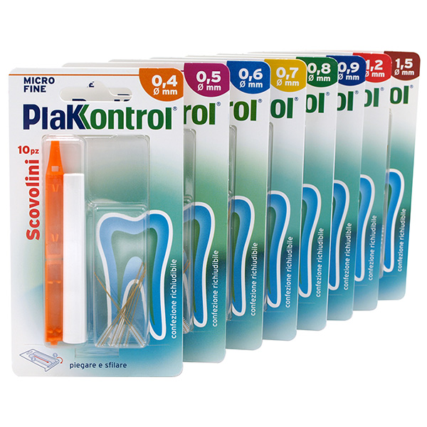 PLAKKONTROL MINIGRIP SCOVOLINO 0,4 MM 10 PEZZI - doctorpill.it