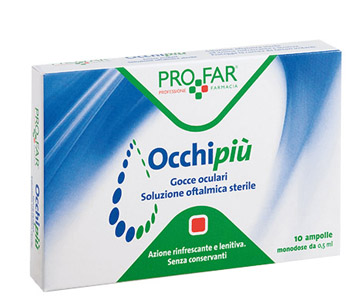 OCCHIPIU' GOCCE OCULARI RINFRESCANTI 10 FL DA 0,5 ML PROFAR - doctorpill.it