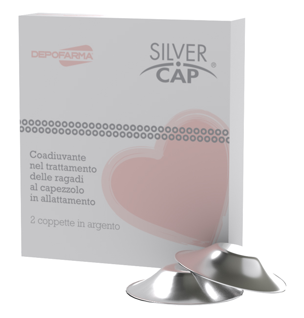 SILVER CAP COPPETTE IN ARGENTO COPRI CAPEZZOLI PER ALLATTAMENTO 2 PEZZI - doctorpill.it