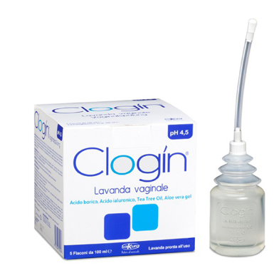 CLOGIN LAVANDA VAGINALE 5 FLACONI DA 100 ML + 5 CANNULE VAGINALI MONOUSO - doctorpill.it