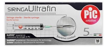SIRINGA PIC ULTRAFINE 5 ML AGO 14 10 PEZZI - doctorpill.it