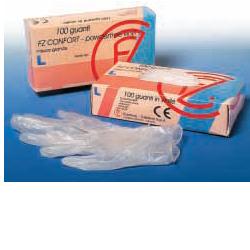 GUANTO IN VINILE CONFORT MISURA EXTRA LARGE ANTIADERENTE BIOCOMPATIBILE UTILIZZABILE ANCHE A CONTATTO CON SOSTANZE ALIMENTARI 100 PEZZI SENZA POLVERE - doctorpill.it