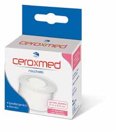 CEROTTO ADESIVO IN ROCCHETTO CEROXMED IN TESSUTO NON TESSUTO AERATO IPOALLERGENICO BIANCO 500X2,5 CM 1 PEZZO - doctorpill.it