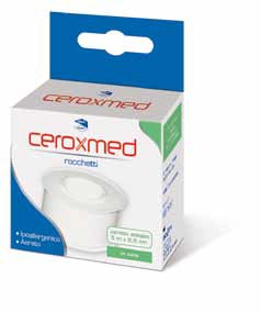 CEROTTO ADESIVO IN ROCCHETTO CEROXMED IN SETA AERATO IPOALLERGENICO BIANCO 500X2,5 CM 1 PEZZO - doctorpill.it