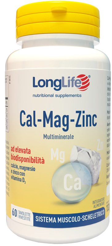 LONGLIFE CAL MAG ZINC 60 TAVOLETTE - doctorpill.it
