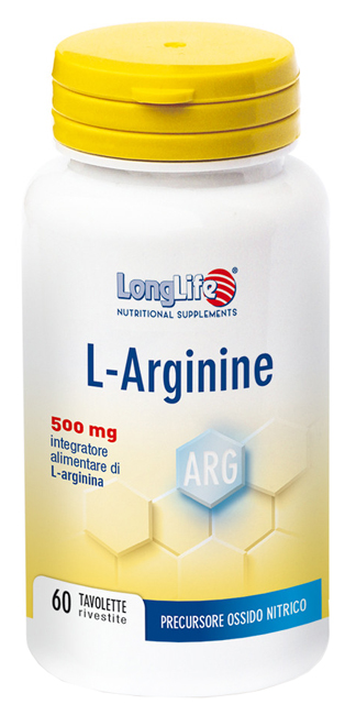 LONGLIFE L-ARGININE 60 TAVOLETTE RIVESTITE DA 900 MG - doctorpill.it