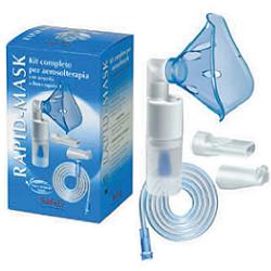KIT COMPLETO PRONTEX RAPID MASK PER AEROSOLTERAPIA CON AMPOLLA PLASTICA +MASCHERA PER ADULTI +TUBO PRESSIONE +ACCESSORIO NASALE +BOCCHERUOLA - doctorpill.it