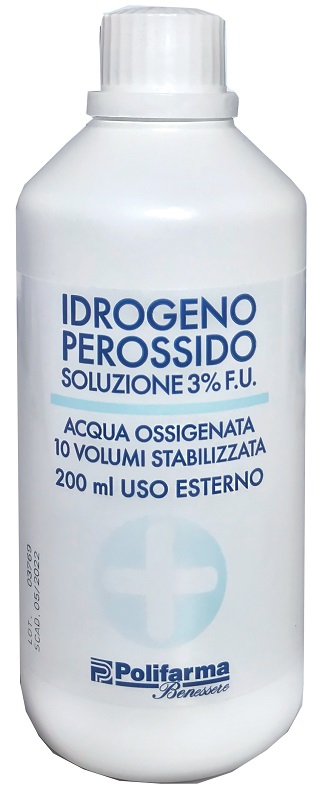 PEROSSIDO IDROGENO 3% 200 ML ACQUA OSSIGENATA 10 VOLUMI STABILIZZATA - doctorpill.it