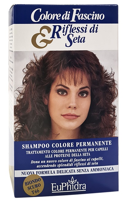 EUPHIDRA COLORE DI FASCINO & RIFLESSI DI SETA SHAMPOO COLORE PERMANENTE 46 BIONDO SCURO 120 ML - doctorpill.it