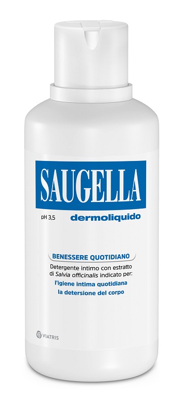 SAUGELLA DERMOLIQUIDO PH 3,5 DETERGENTE INTIMO BENESSERE QUOTIDIANO 500 ML - doctorpill.it