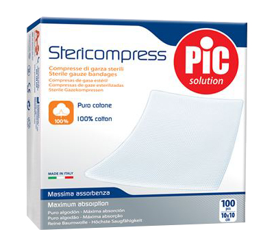 GARZA LAPAROTOMICA CON FILO DI BARIO NON STERILE 12 STRATI 10X10CM - doctorpill.it