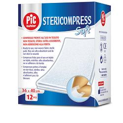 GARZA STERICOMPRESS SOFT XL TNT 36X40CM 12 PEZZI - doctorpill.it