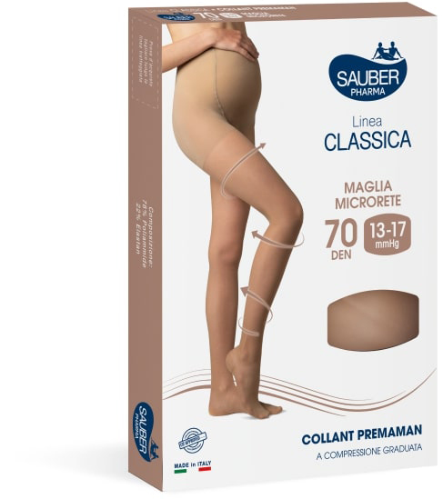 SAUBER COLLANT 70 DENARI PREMAMAN MAGLIA MICRORETE NEUTRO BEIGE 3 LINEA CLASSICA - doctorpill.it