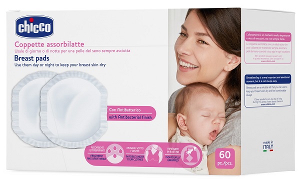 CHICCO COPPETTA ASSORBILATTE ANTIBATTERICA 60 PEZZI - doctorpill.it