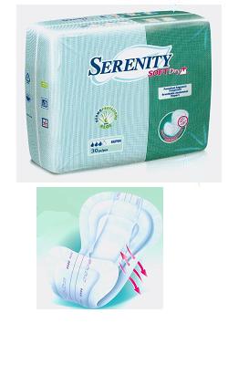 PANNOLONE PER INCONTINENZA SAGOMATO SERENITY SOFTDRY+ ALOE SUPER 30 PEZZI - doctorpill.it