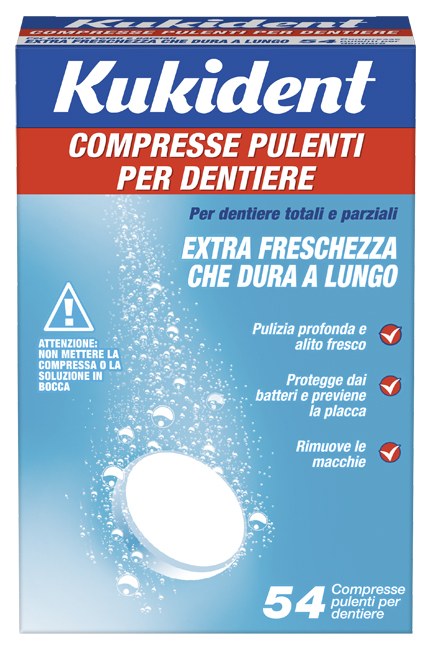 KUKIDENT CLEANSER FRESCH 88 COMPRESSE PULIZIA PROTESI DENTARIE - doctorpill.it