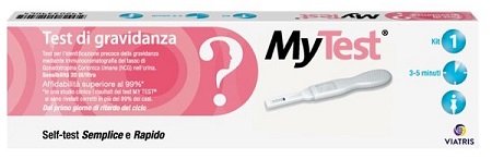 TEST DI GRAVIDANZA RAPIDO HCG MYTEST 1 PEZZO - doctorpill.it