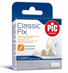 CEROTTO IN ROCCHETTO PIC CLASSIC FIX TELA BIANCO 2,5X500 CM FUSTELLA - doctorpill.it
