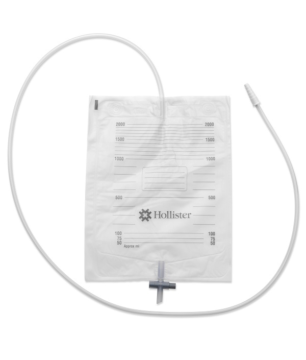 SACCA URINA DA LETTO HOLLISTER CON ANTIREFLUSSO E RUBINETTO DI SCARICO TUBO 130 CM 30 PEZZI - doctorpill.it