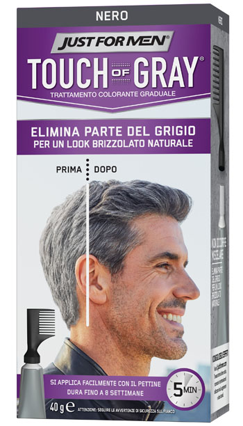 JUST FOR MEN TOUCH OF GRAY NERO 40 G - doctorpill.it