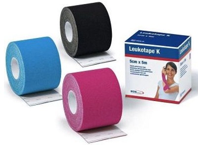 BENDA ADESIVA LEUKOTAPE K PER TAPING FISIOTERAPICO LARGHEZZA 5 CM LUNGHEZZA 5 M COLORE AZZURRO IN ROTOLO - doctorpill.it
