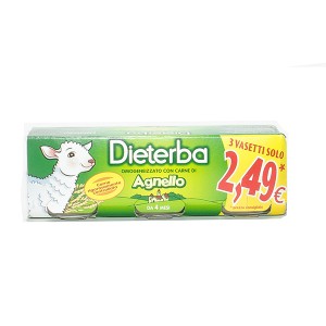 DIETERBA OMOGENEIZZATO AGNELLO 3 PEZZI 80 G - doctorpill.it