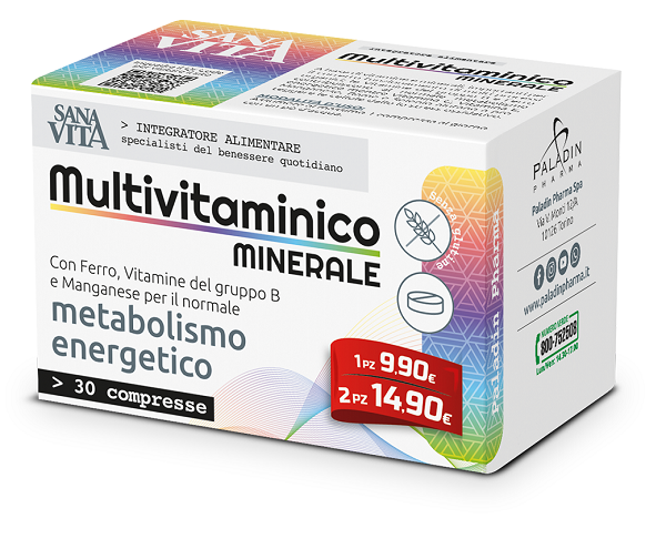 SANAVITA MULTIVITAMINICO MINERALE 30 COMPRESSE - doctorpill.it