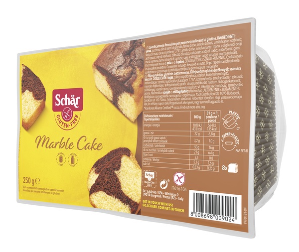 SCHAR MARBLE CAKE SENZA LATTOSIO 250 G - doctorpill.it