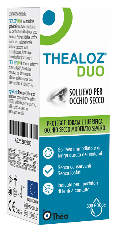 THEALOZ DUO SOLUZIONE OCULARE FLACONE 10 ML - doctorpill.it