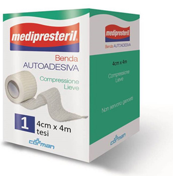 BENDA ADESIVA MEDIPRESTERIL 4X400CM - doctorpill.it