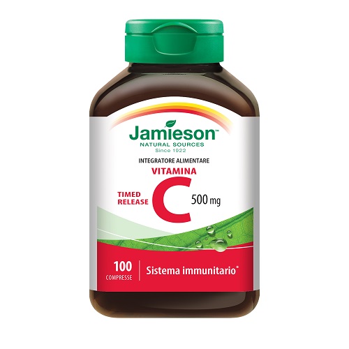 VITAMINA C 500 TIMED RELEASE GUSTO ARANCIA 100 COMPRESSE - doctorpill.it